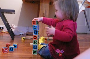 stacking blocks